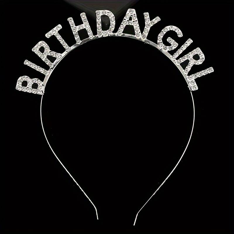 Rhinestone Birthday Girl Headband