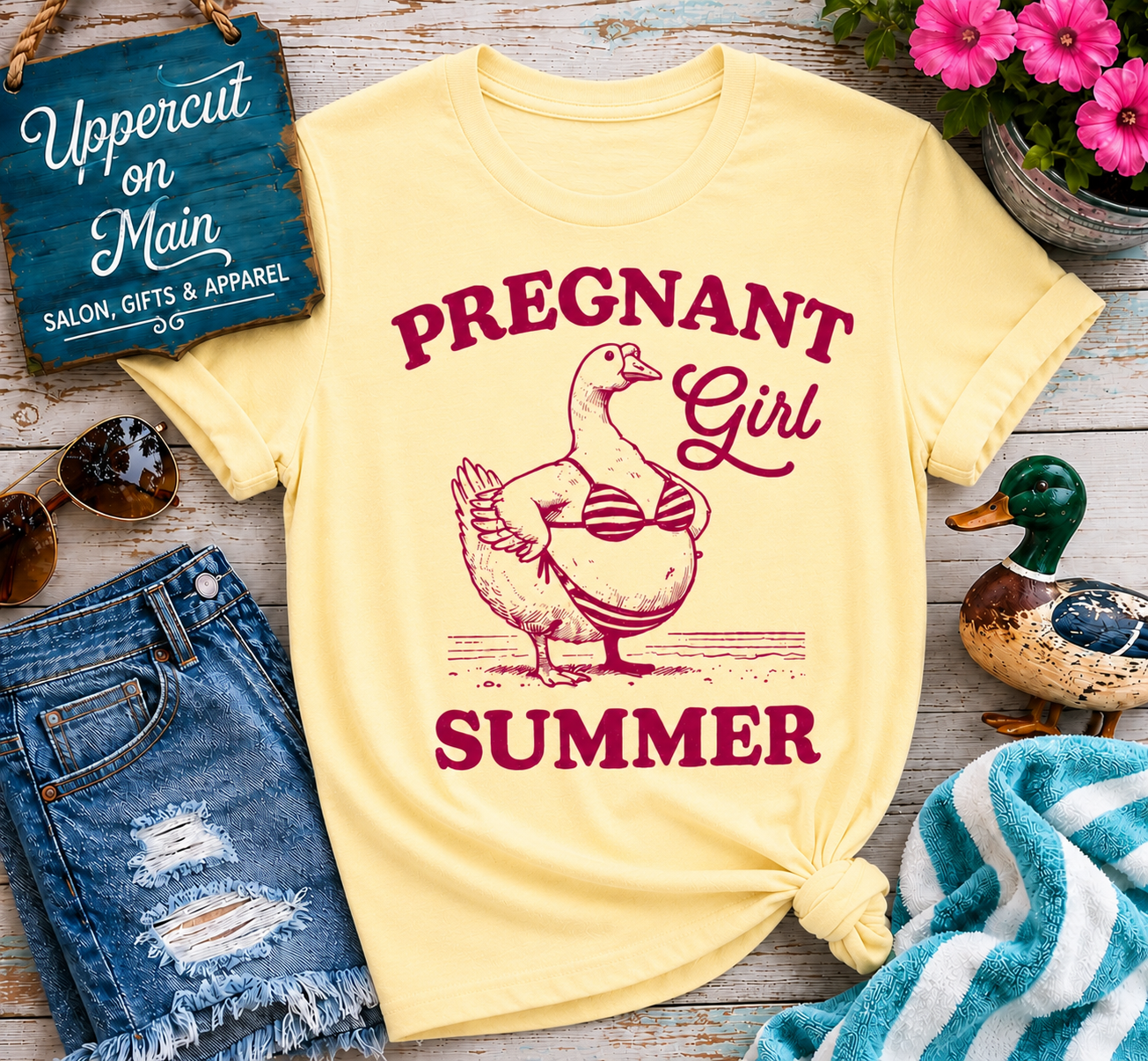 PREGNANT GIRL SUMMER Custom Graphic Shirt