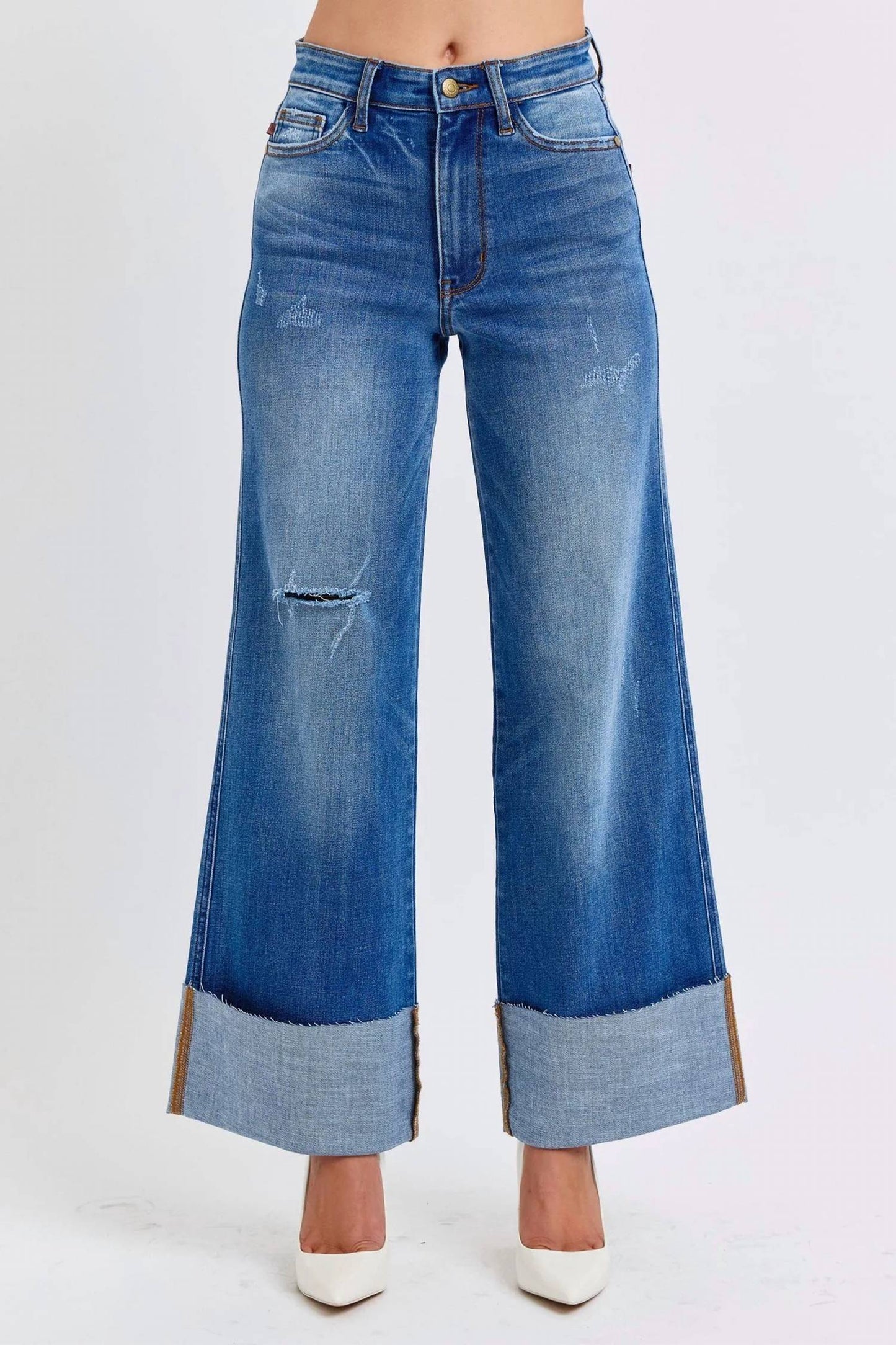 Judy Blue HW Retro Wide Leg w/ Cuff