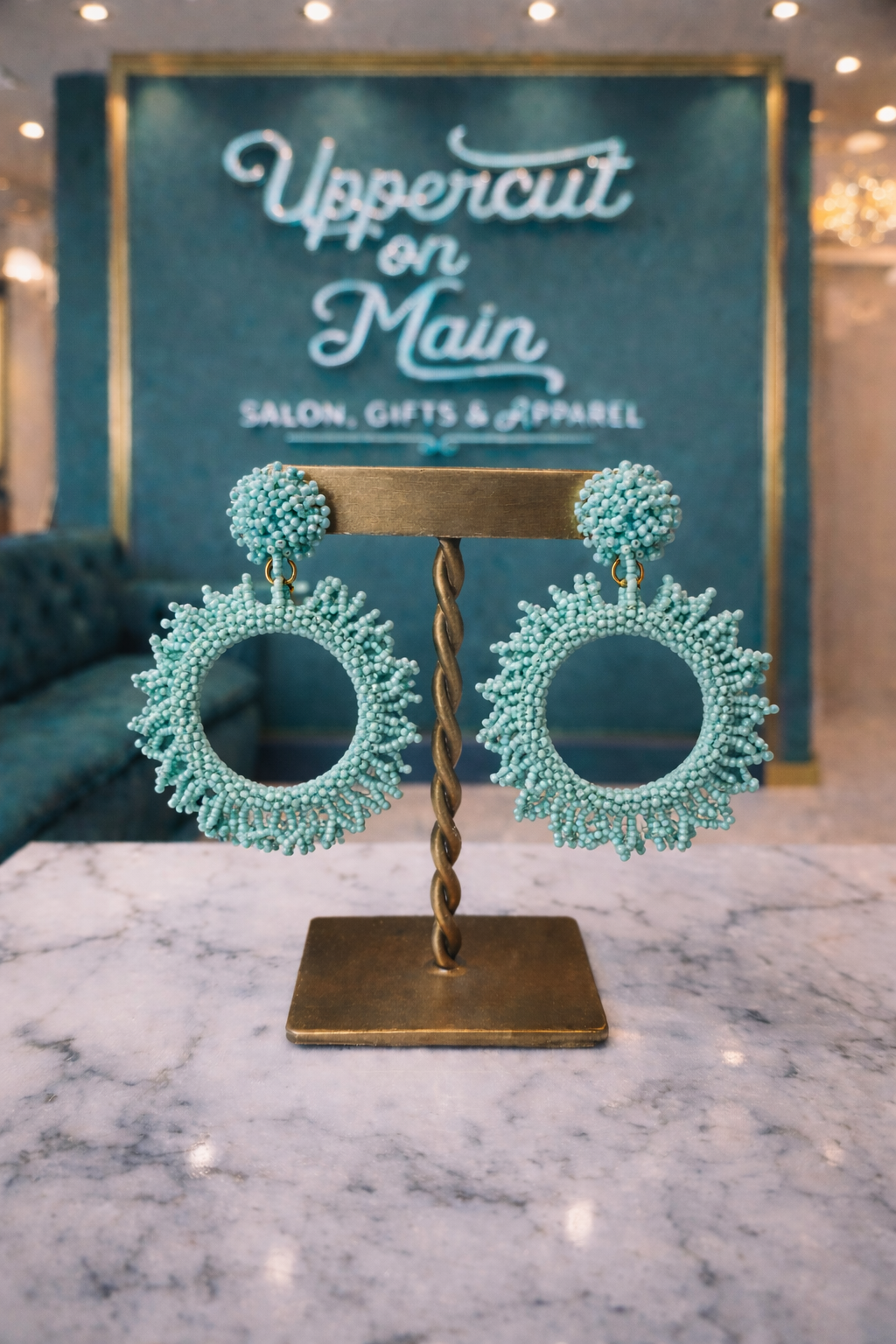 Mint WREATH Earrings