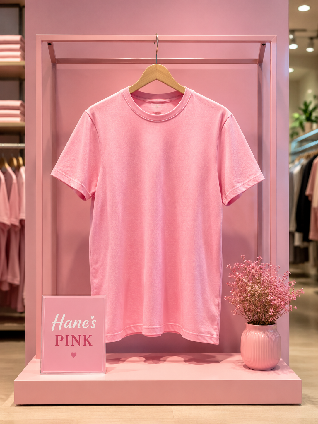 HANES Tagless ( PINK )