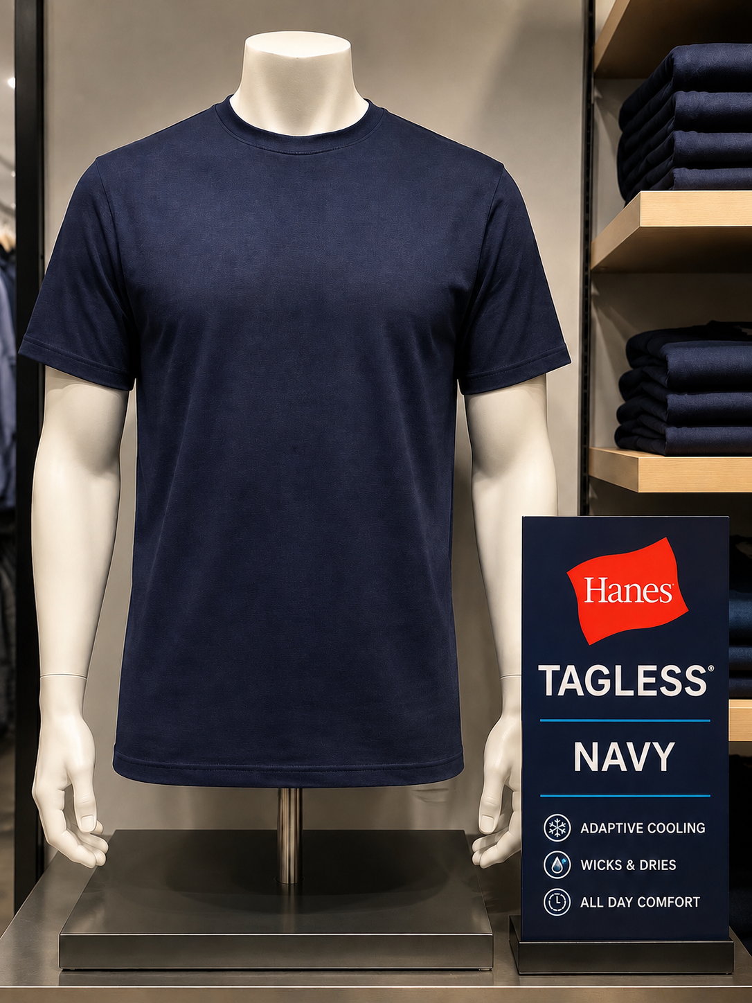 Hanes Tagless NAVY