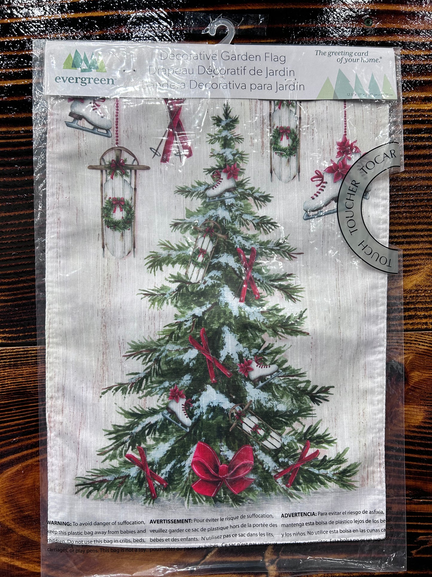 EVERGREEN Garden Flag Christmas
