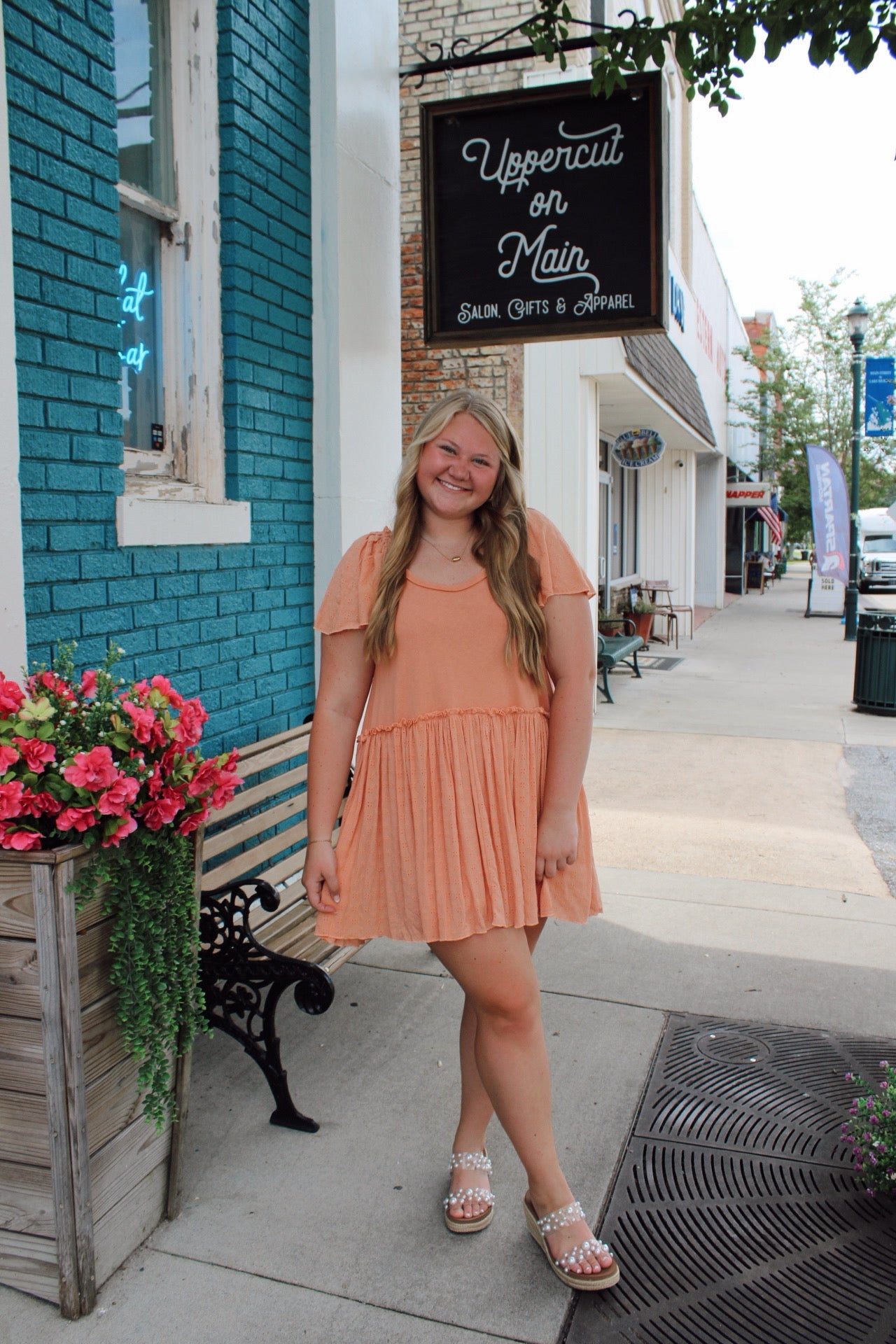 UMGEE Round Neck Short Sleeve Dress