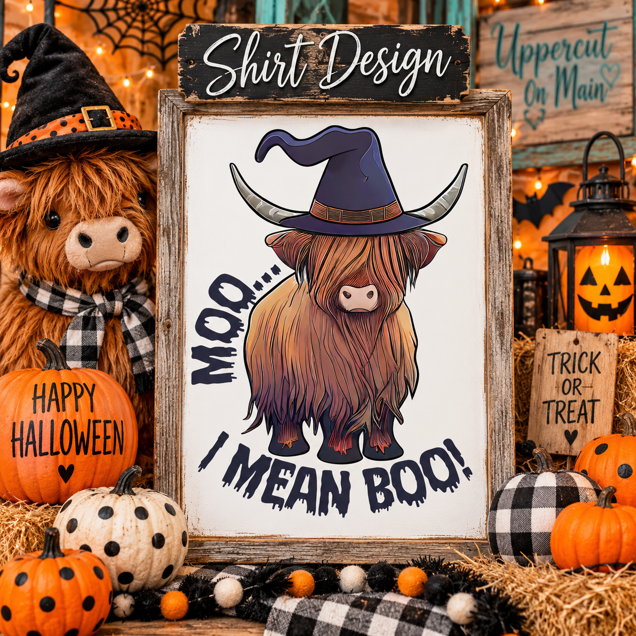“MOO …I MEAN BOO!” Graphic Shirt