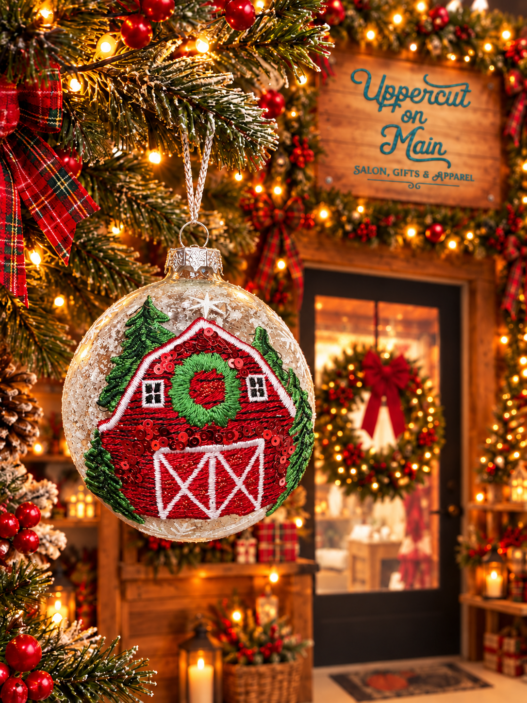 Barn Ball Ornament