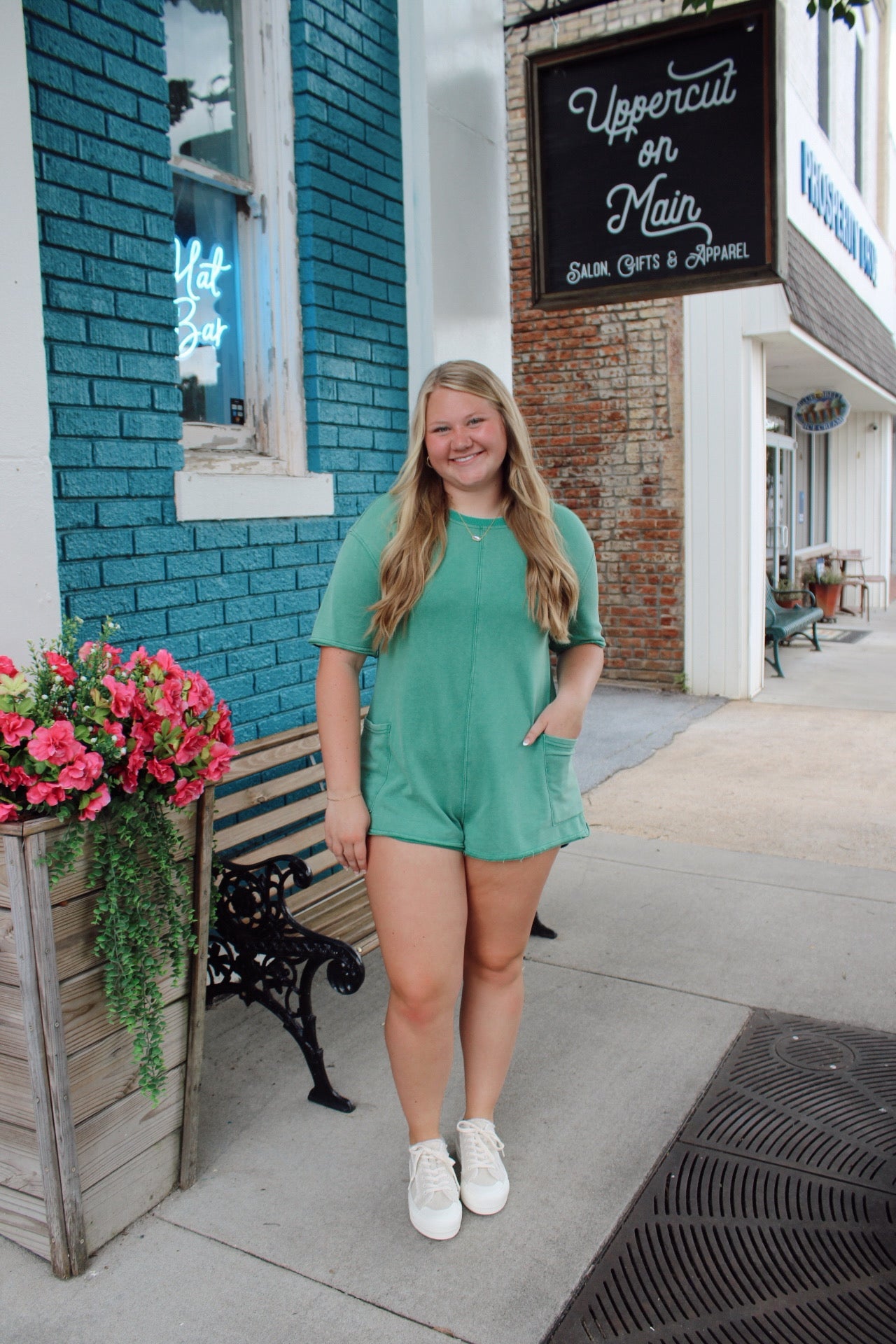 UMGEE Vintage Wash Casual Romper