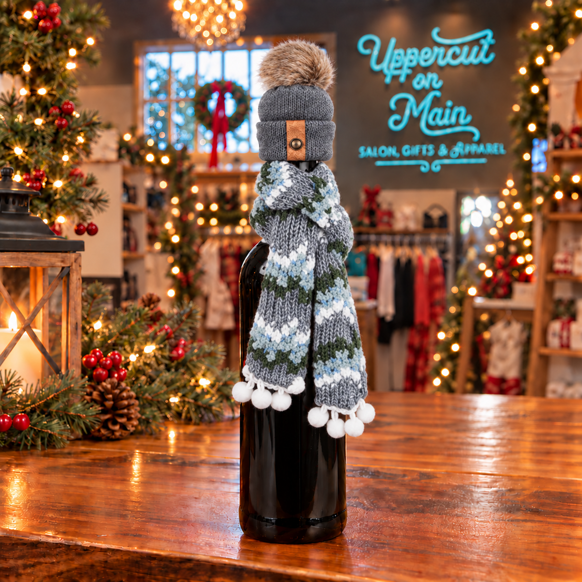Be Merry Wine Topper