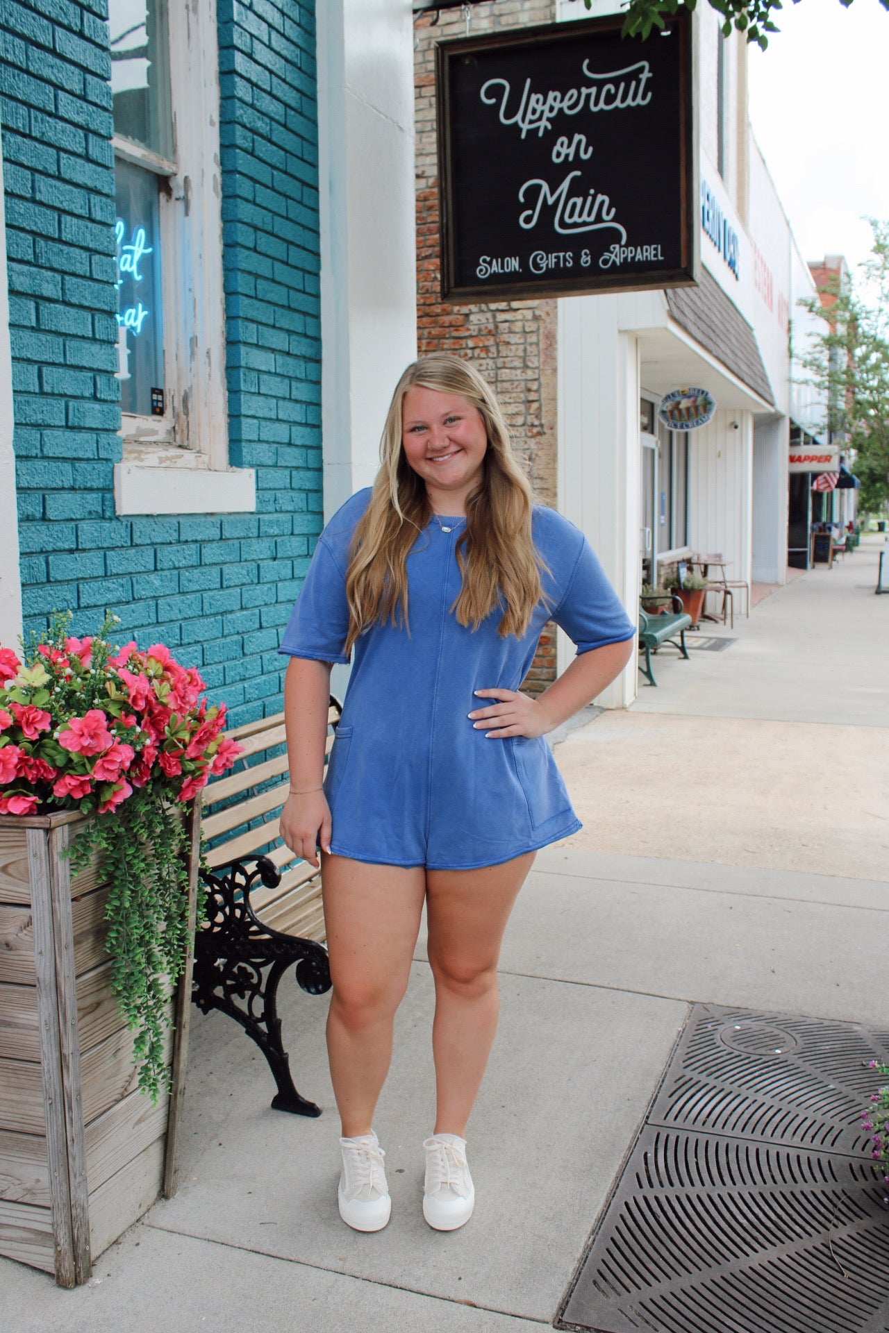 UMGEE Vintage Wash Casual Romper