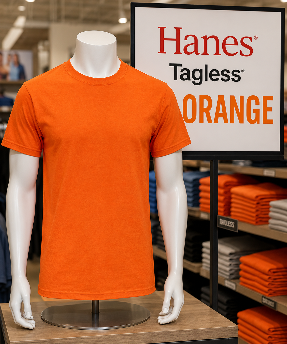 Hanes Tagless ORANGE