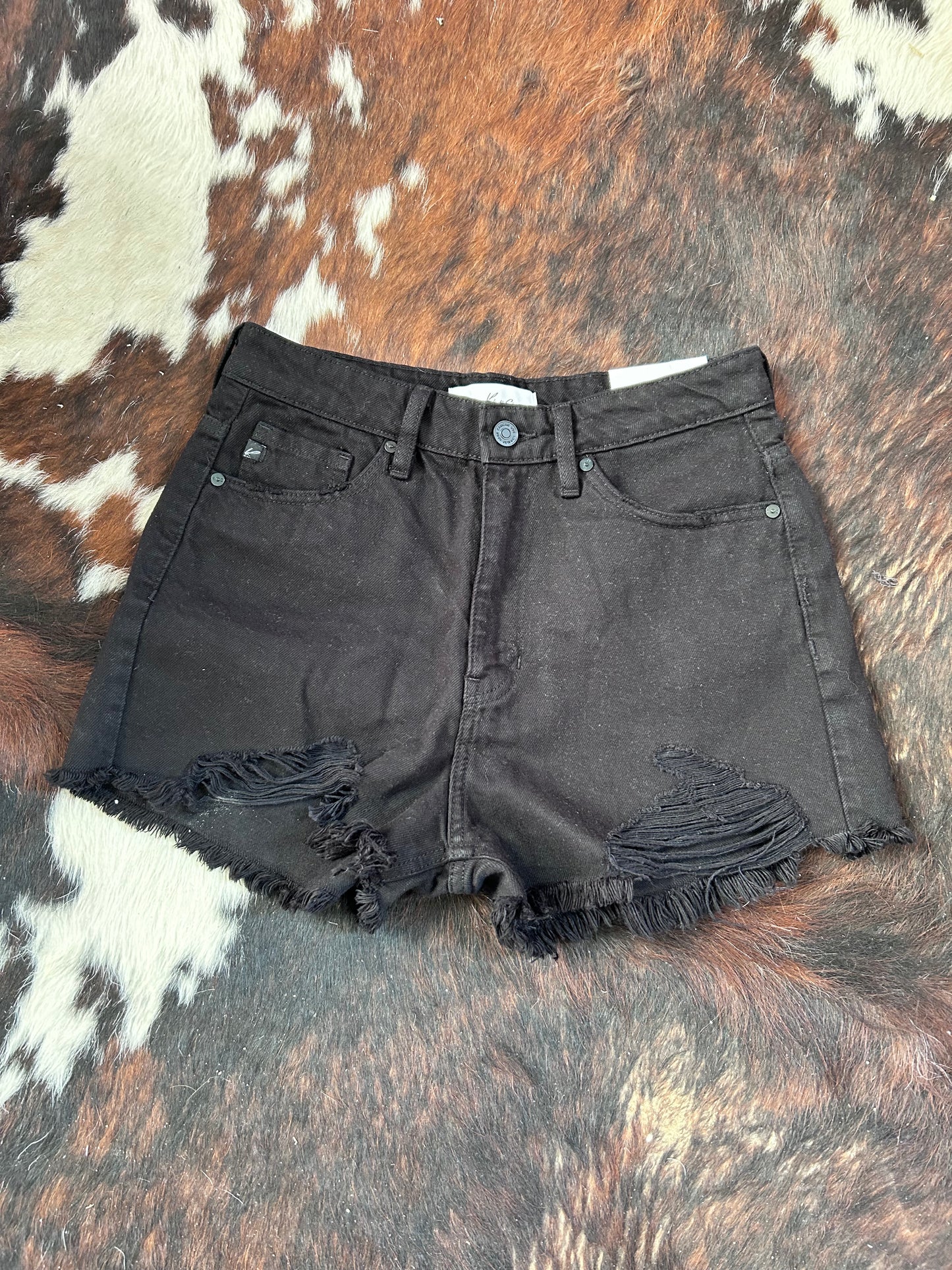 Black Denim Shorts