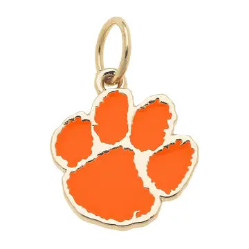 Canvas Style Clemson Tigers Enamel Logo Charm