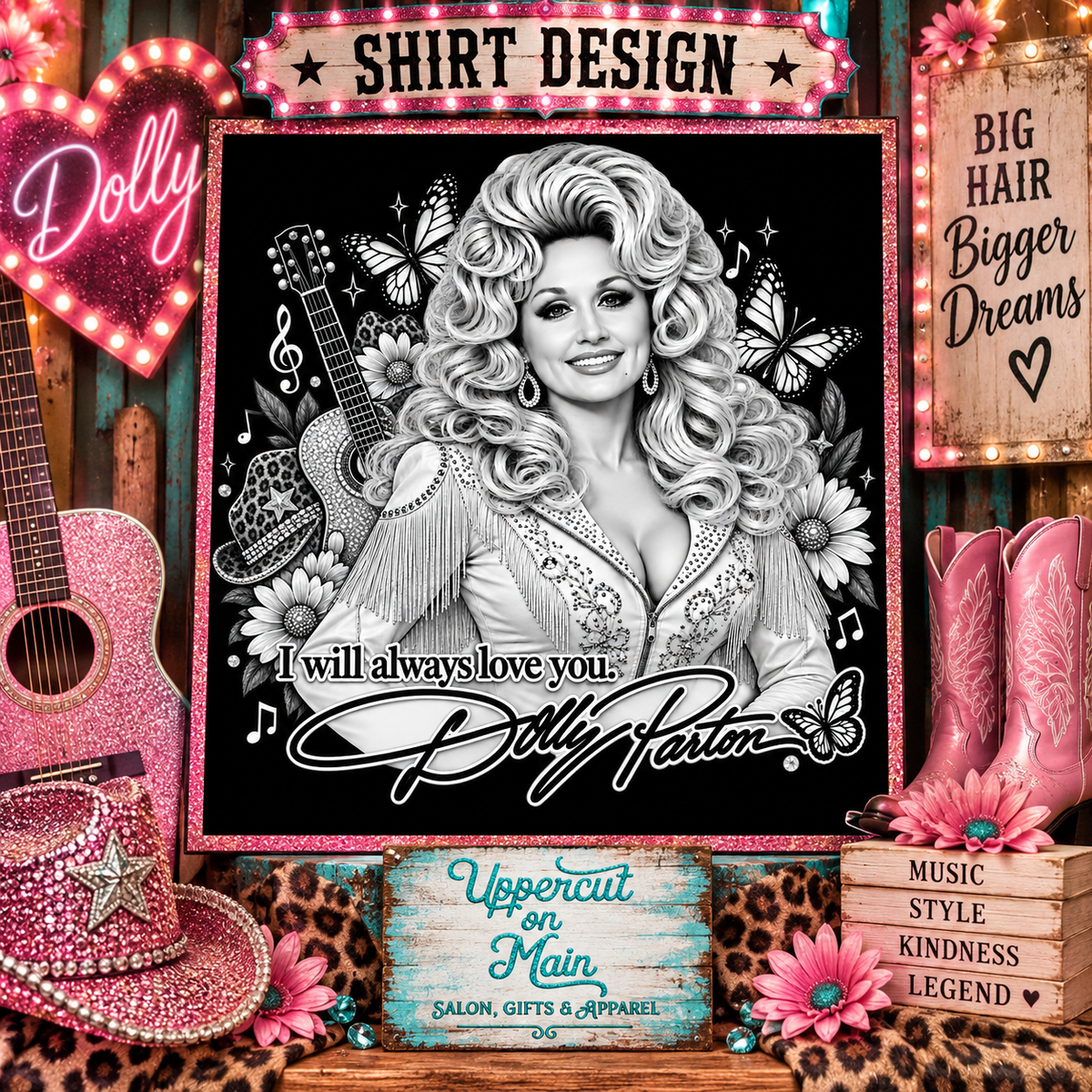 Dolly I WILL ALWAYS LOVE YOU Graphic Shirt
