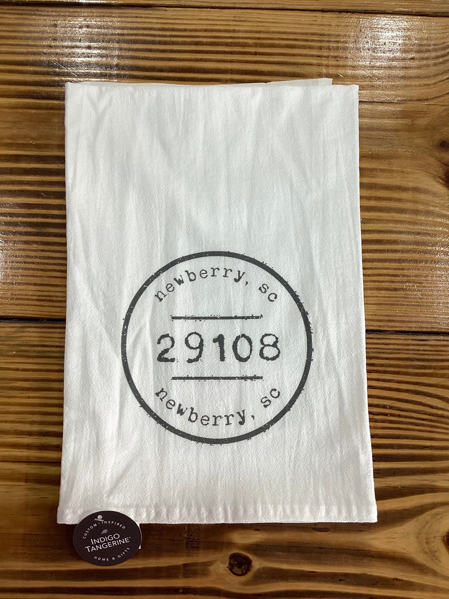 Postmark Stamp Zip Tea Towel