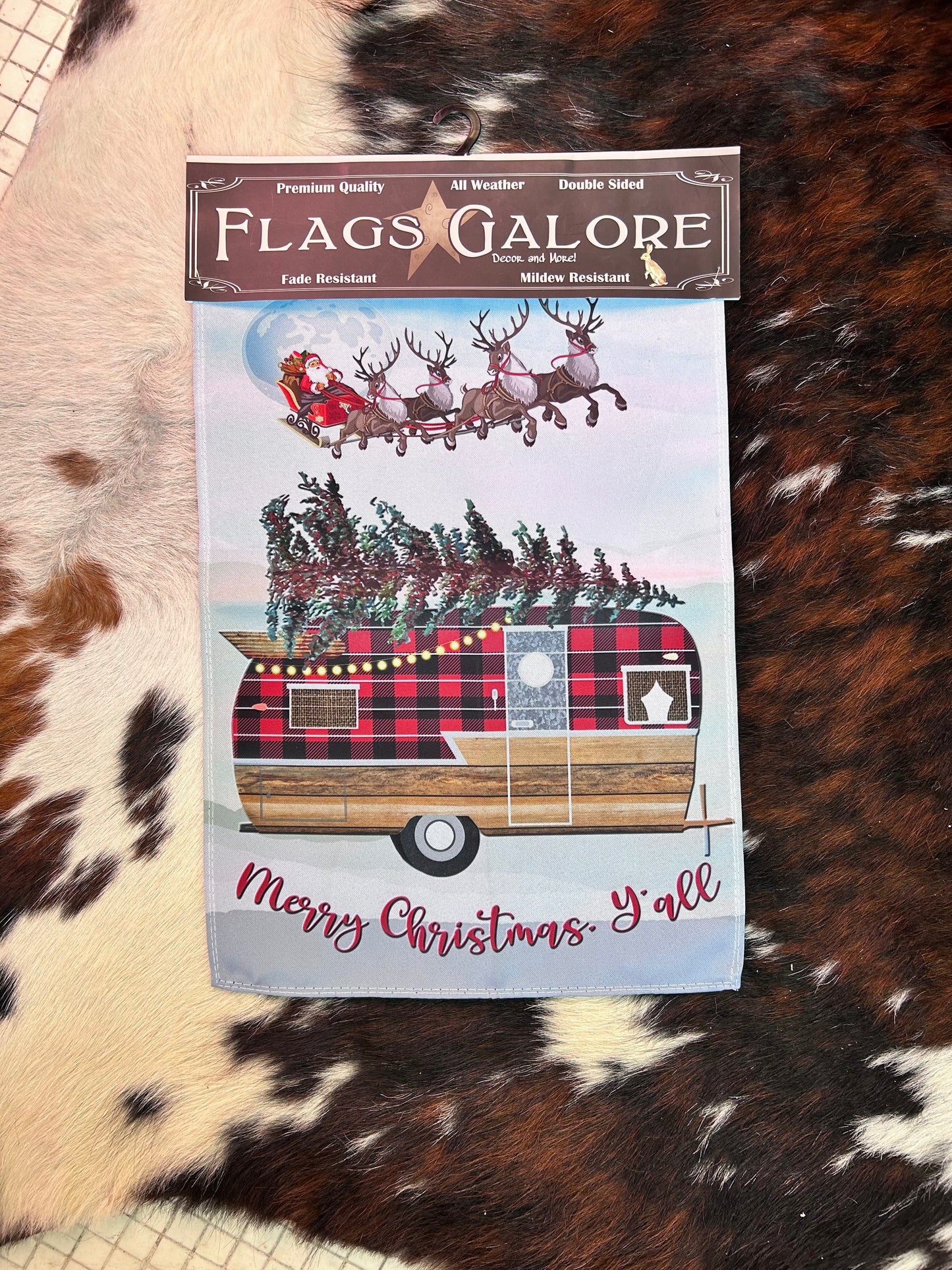 EVERGREEN Garden Flag Christmas