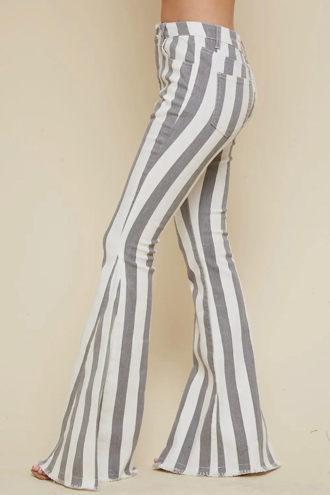 Stripped Grey Flares