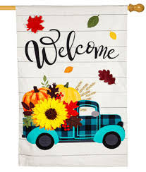 EVERGREEN Fall Garden Flag