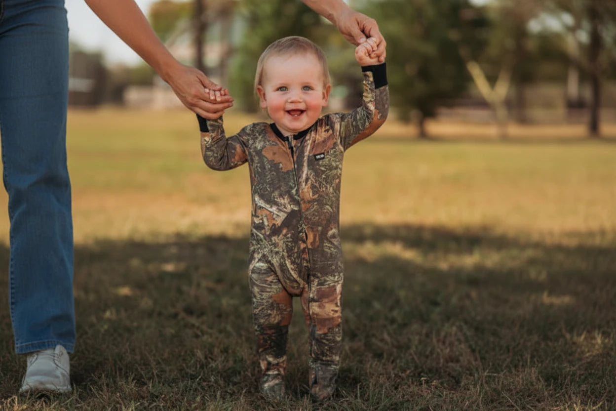YEE YEE Camo Bamboo Baby Zip-Up Sleeper