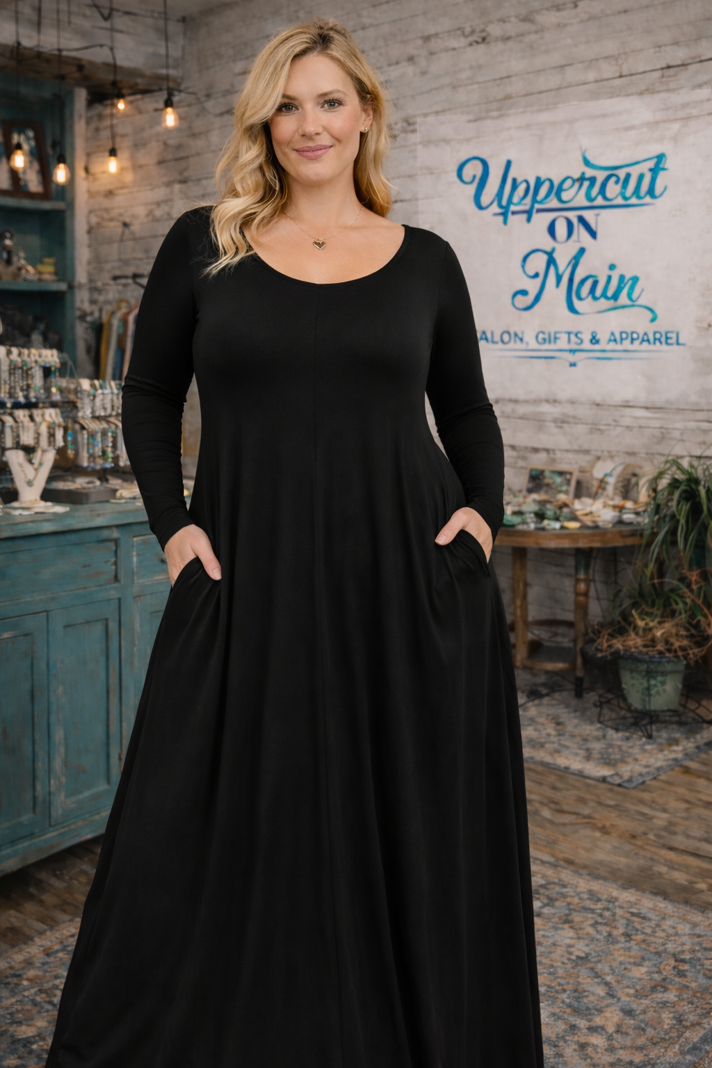 Black Loose Maxi Dress
