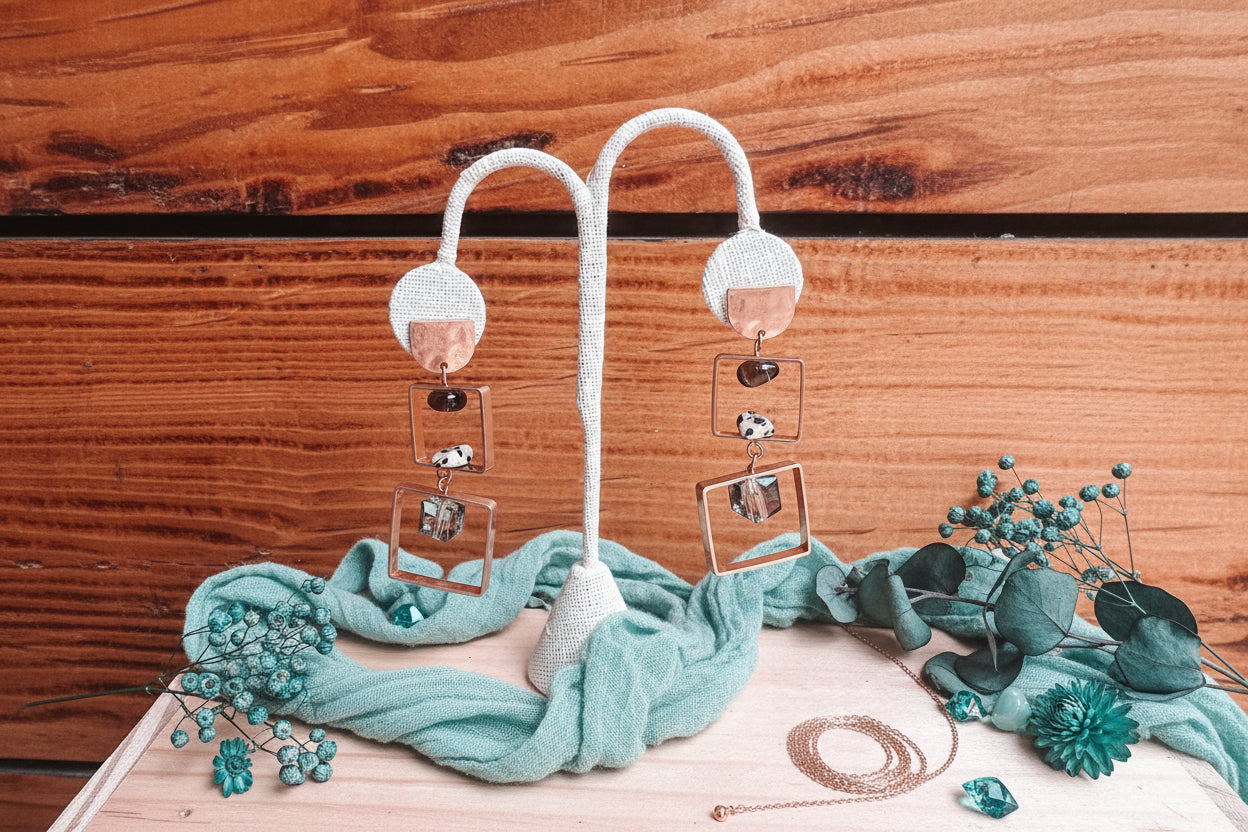GANZ Square Earrings