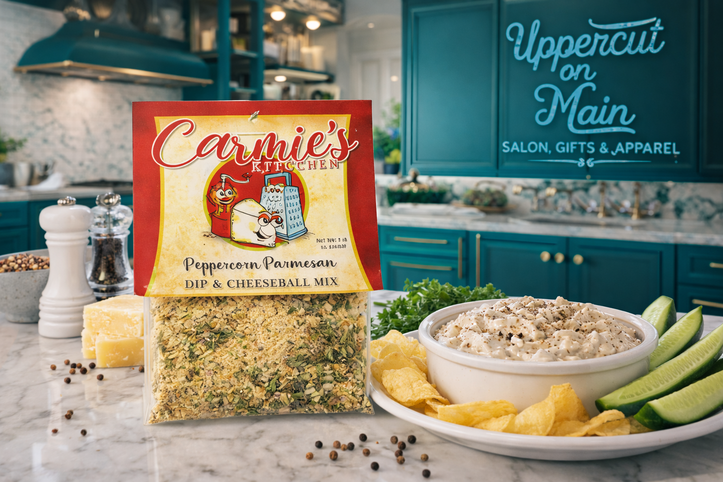 CARMIE’S Kitchen PEPPERCORN PARMESAN