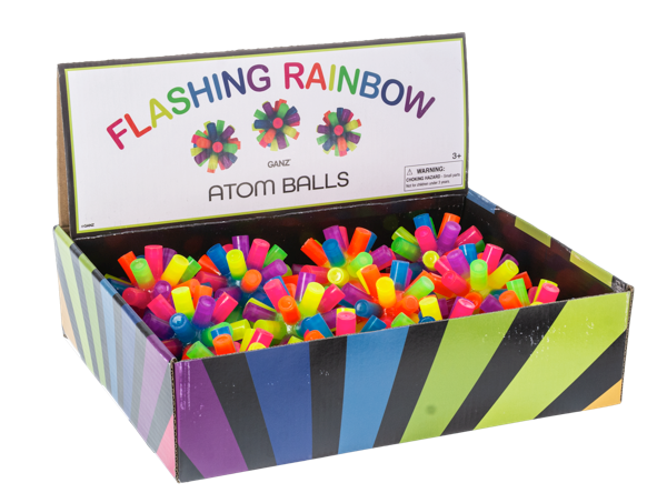 Flashing Rainbow Atom Balls