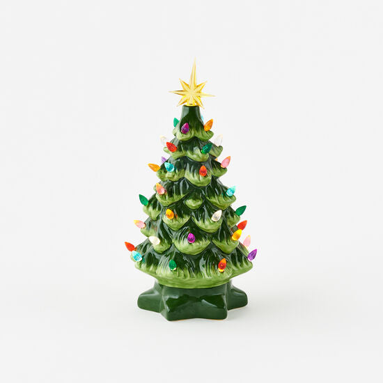 Vintage Ceramic Lighted Tree
