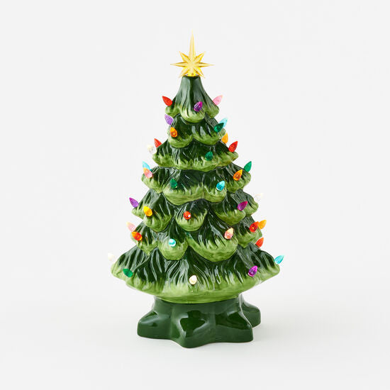 Vintage Ceramic Lighted Tree