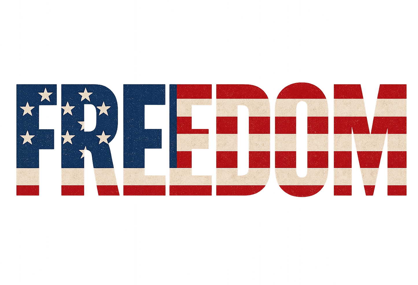 American Flag Freedom Custom Sticker