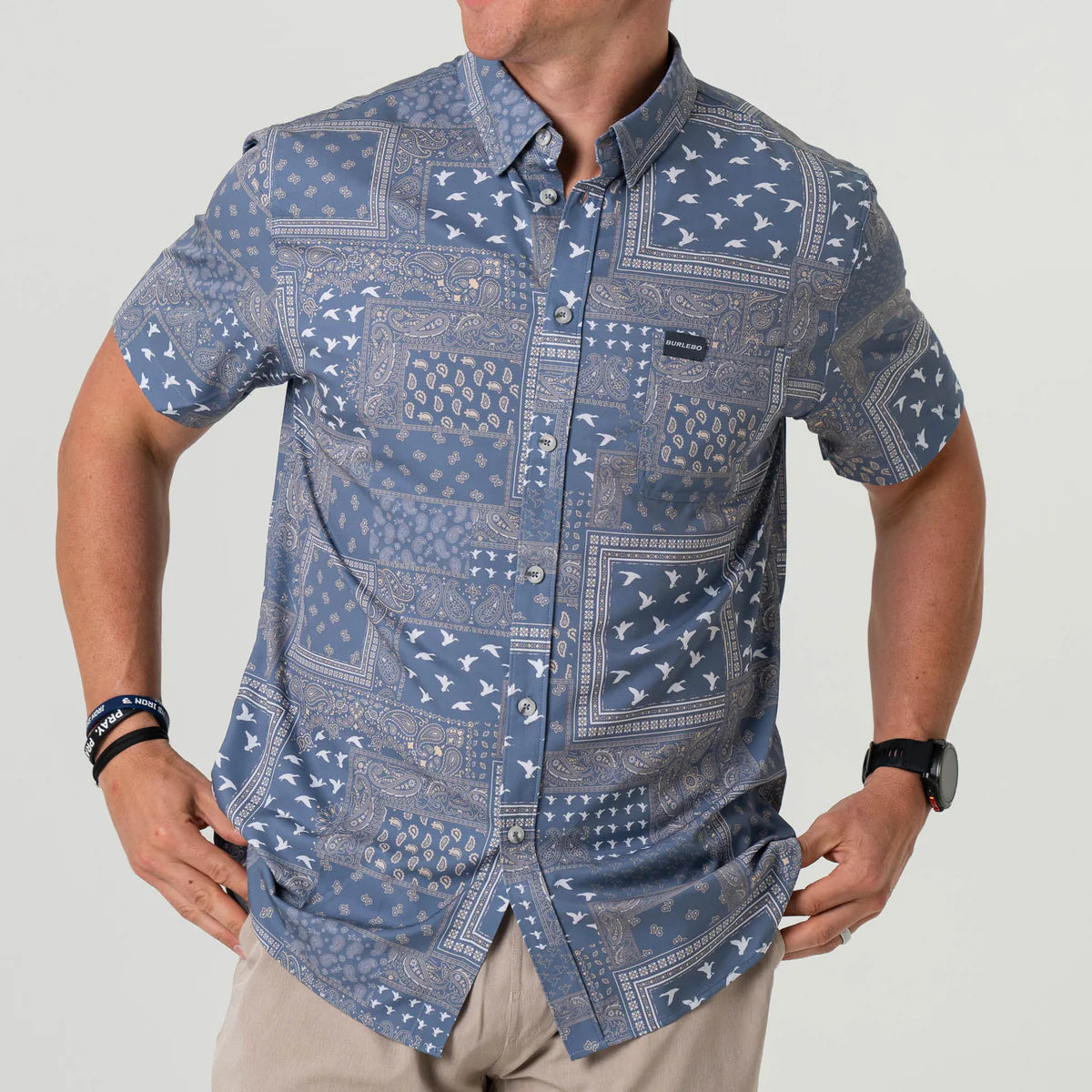 BURLEBO Performance Button Up