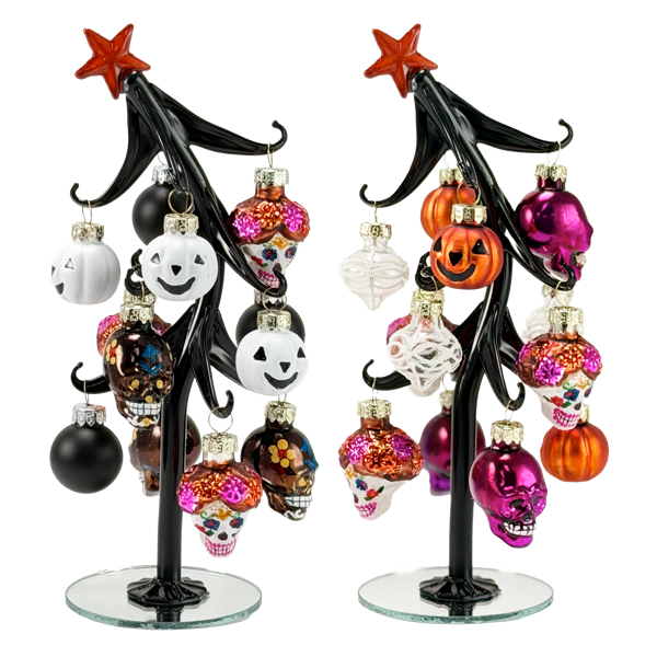 GANZ Glass Sugar Skull Tree