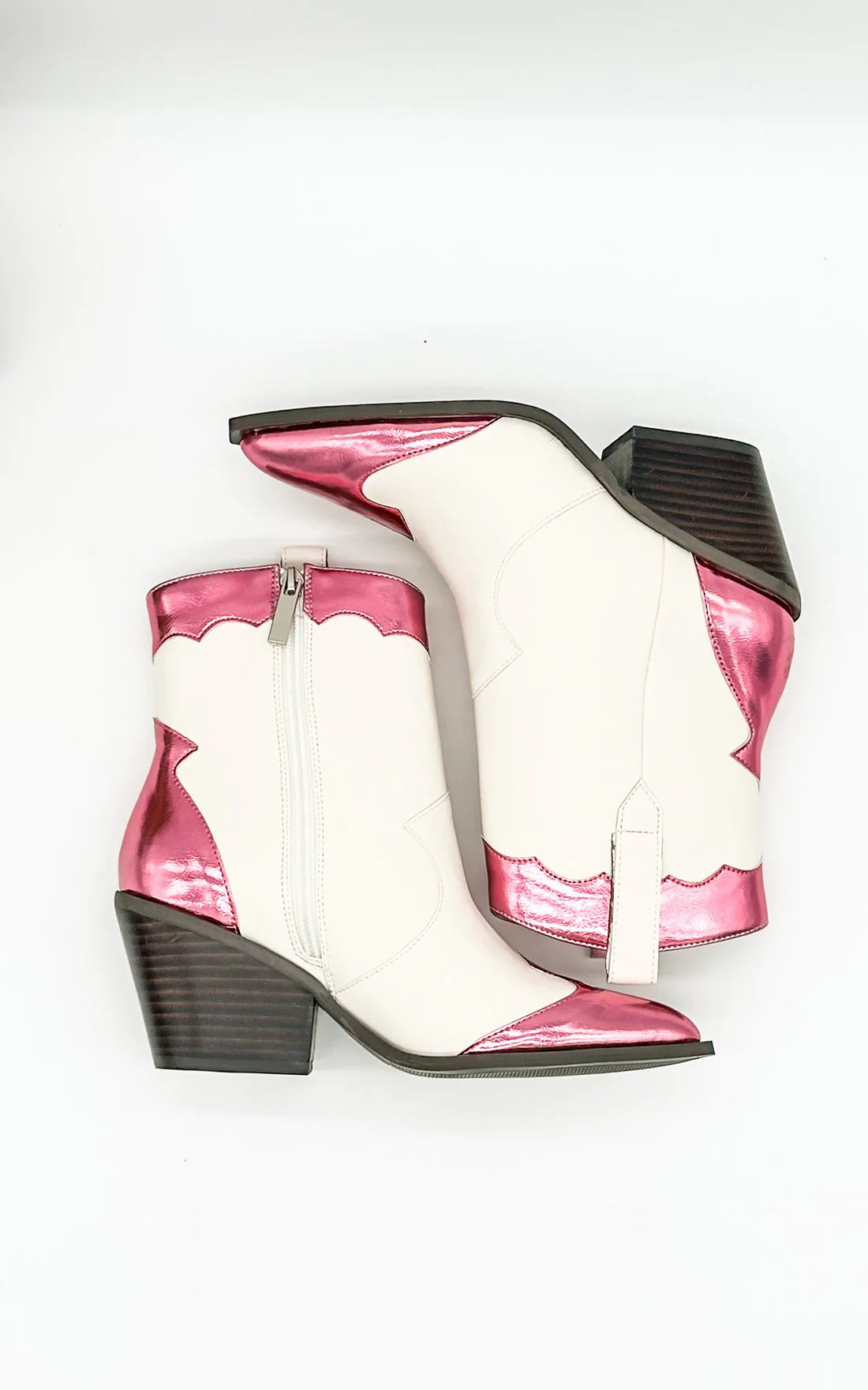 CORKYS Metallic Pink/White Boot