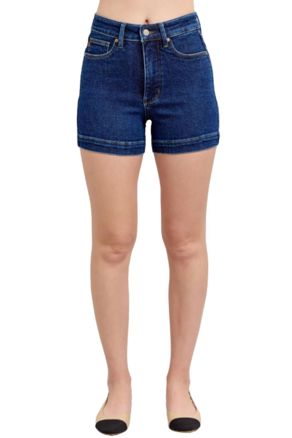 Judy Blue HW Tummy Control Shorts