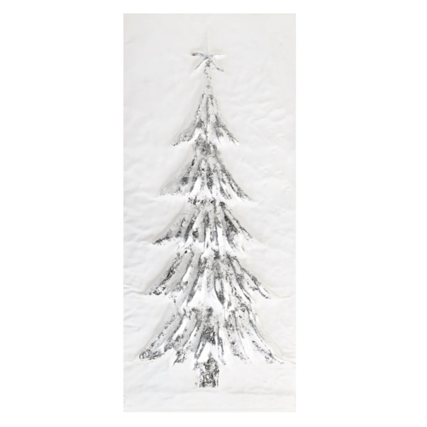 GANZ White/Silver Embossed Tree Wall Decor