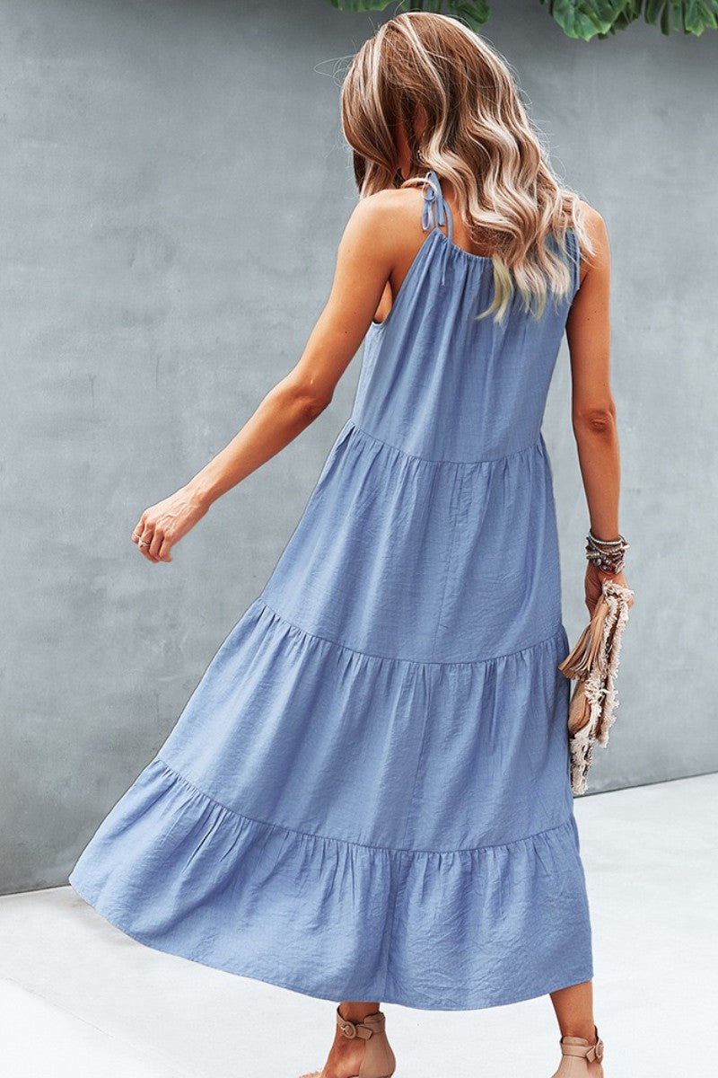 Tie Shoulder Dress