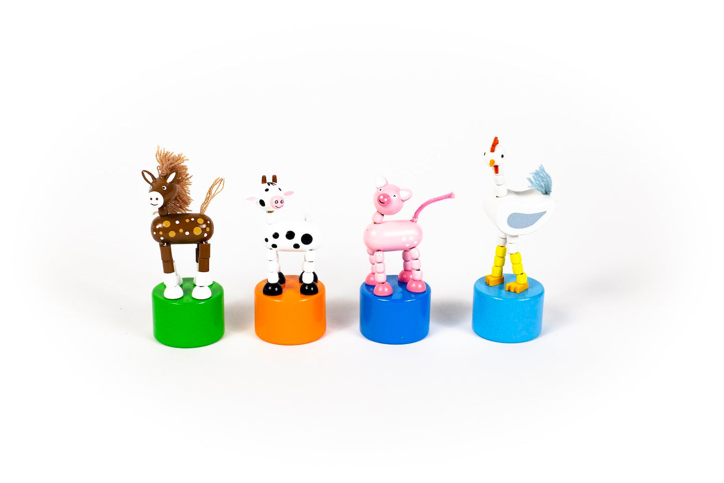 JACK RABBIT Farm Animal Push Puppet