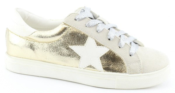 UCOM Gold Metallic Sneakers