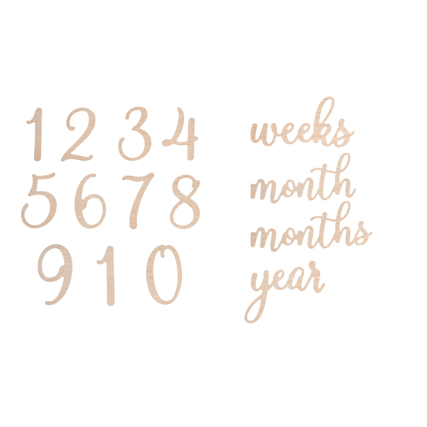 Wooden Milestone Photo Props