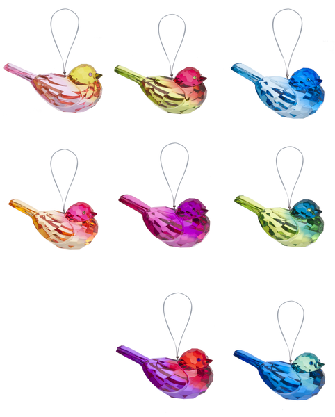 3.25" Hanging Acrylic Bird