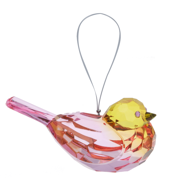 3.25" Hanging Acrylic Bird