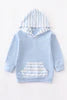Blue Stripe Hoodie