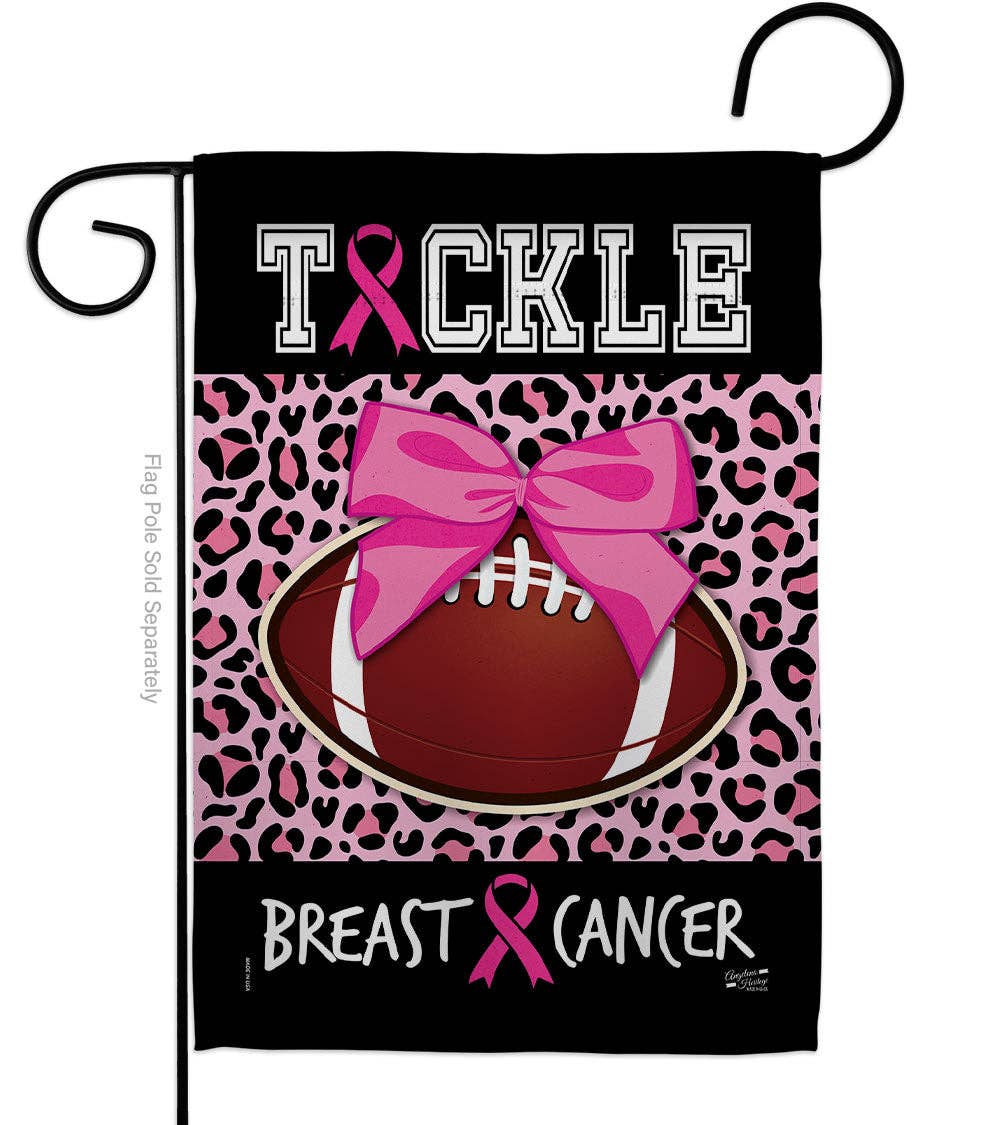 Tackle Cancer Awareness Garden Flag
