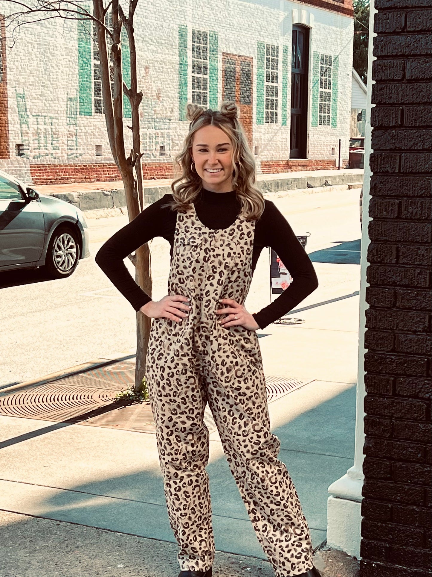 Leopard Overalls (Khaki)