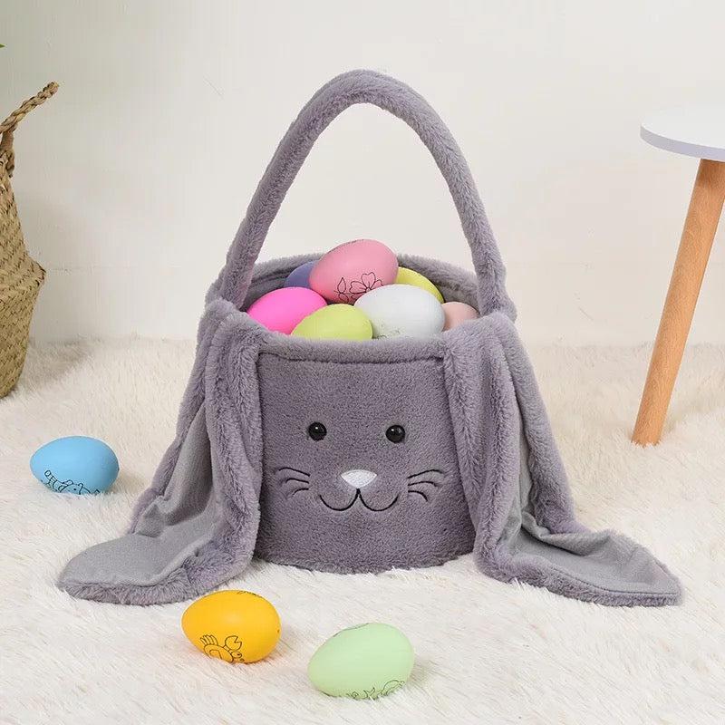 PLUSH EASTER BUNNY BASKET