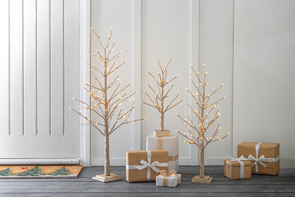 LED Champagne Twig Tree