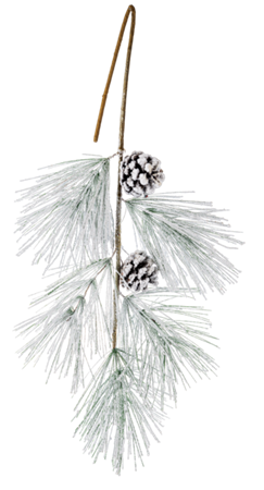 Snowy Pine w/Cone Spray