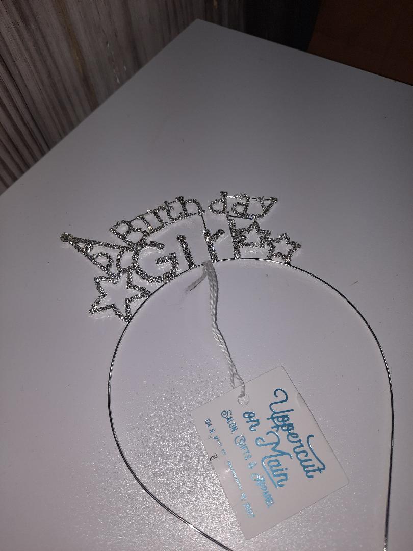 Rhinestone Birthday Girl Headband