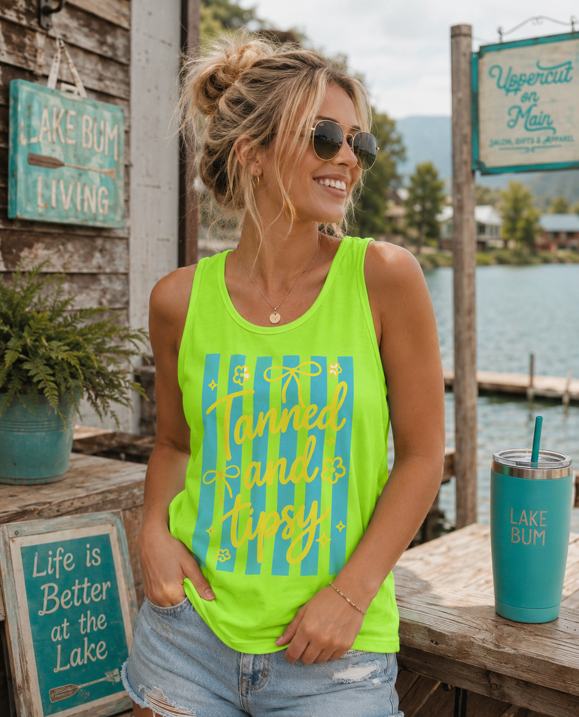 TANNED AND TIPSY Custom Tank