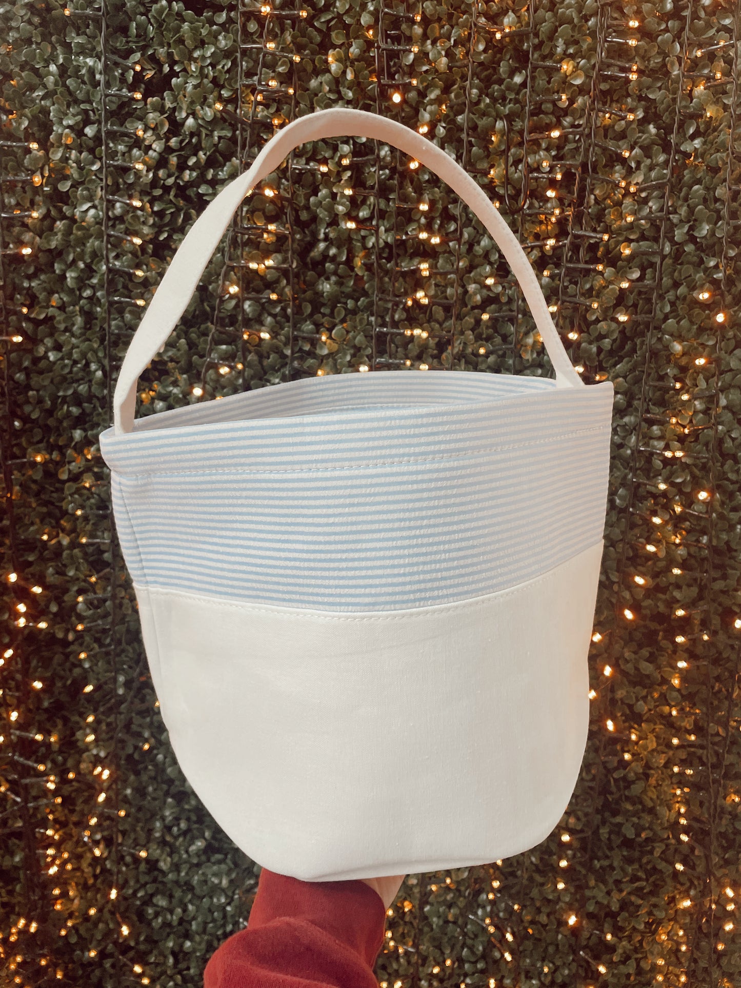 Seersucker Easter Baskets