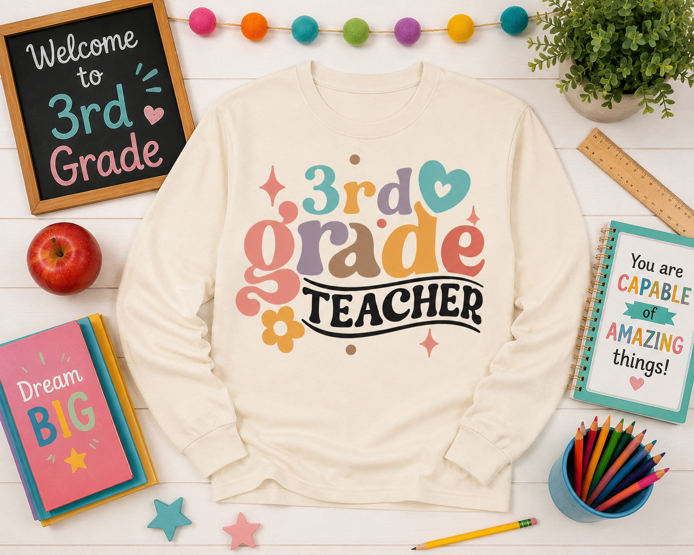 RETRO TEACHER GRADE Custom Shirt